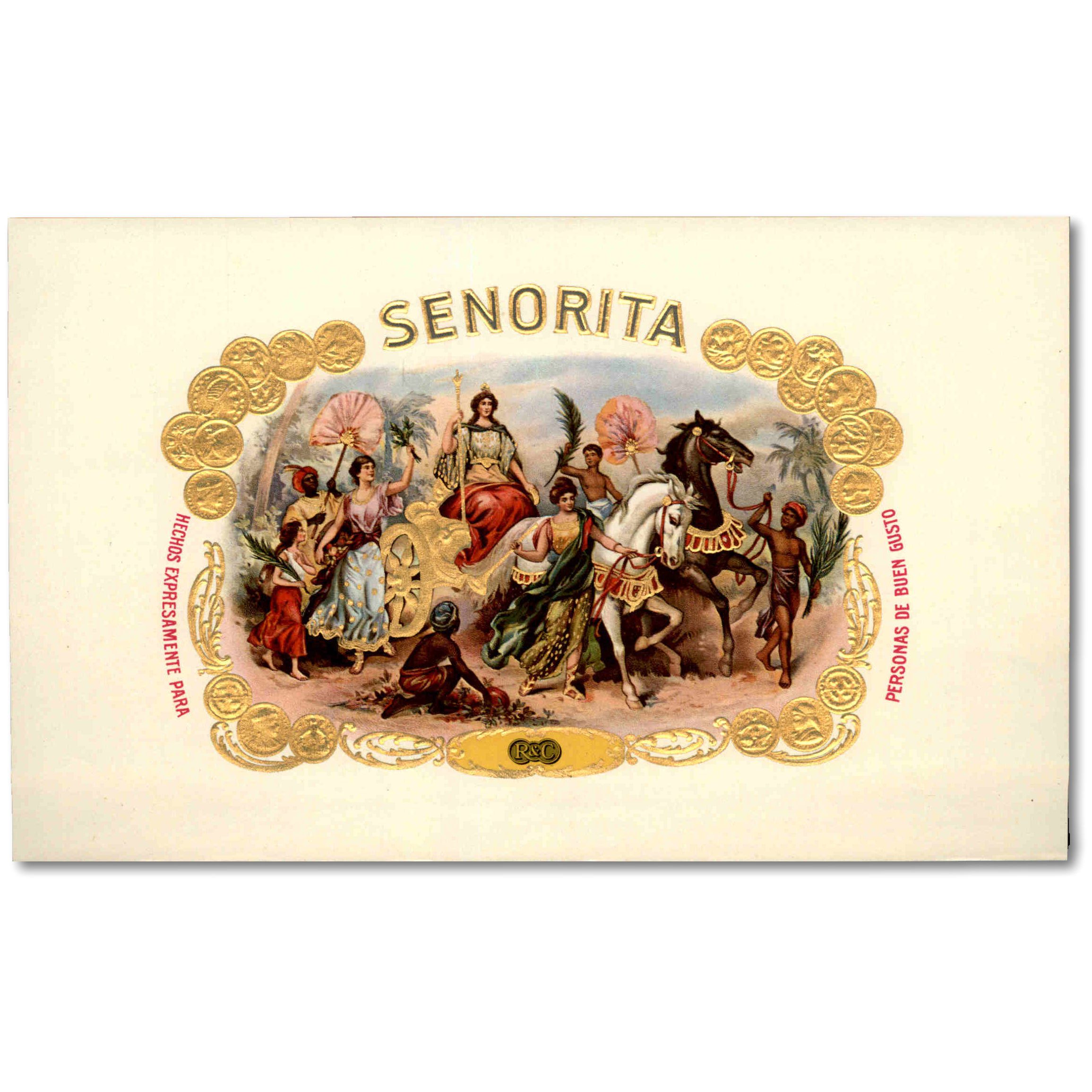 cigar box label cuba senorita labels collectible graphics