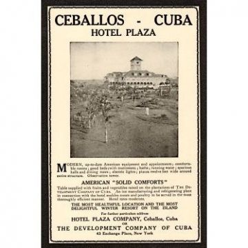Magazine ad of The Development Company of Cuba