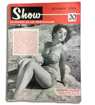 Show vintage Cuban magazine/revista Spanish, pub in Cuba - Edition: 1955-10