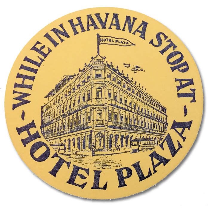 Havana  Cuba    Hotel    Vintage Looking Travel Decal Luggage Label Sticker 