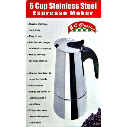 Electric Coffee Percolator Vintage Maker Pot Stainless Steel 6-Cup